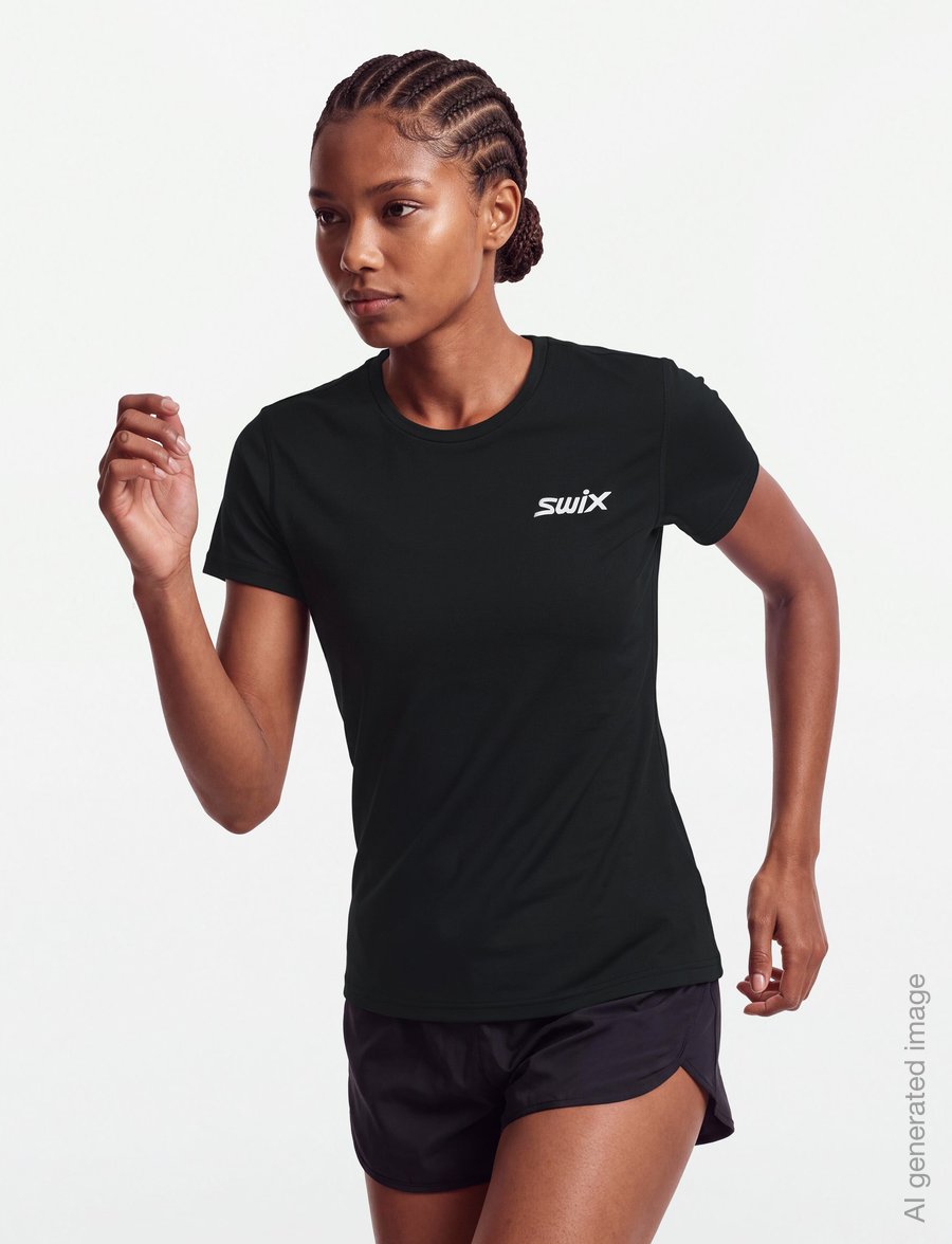 Swix - Pace NTS Short Sleeve Baselayer Top W - t-shirts - 10000-black - 3