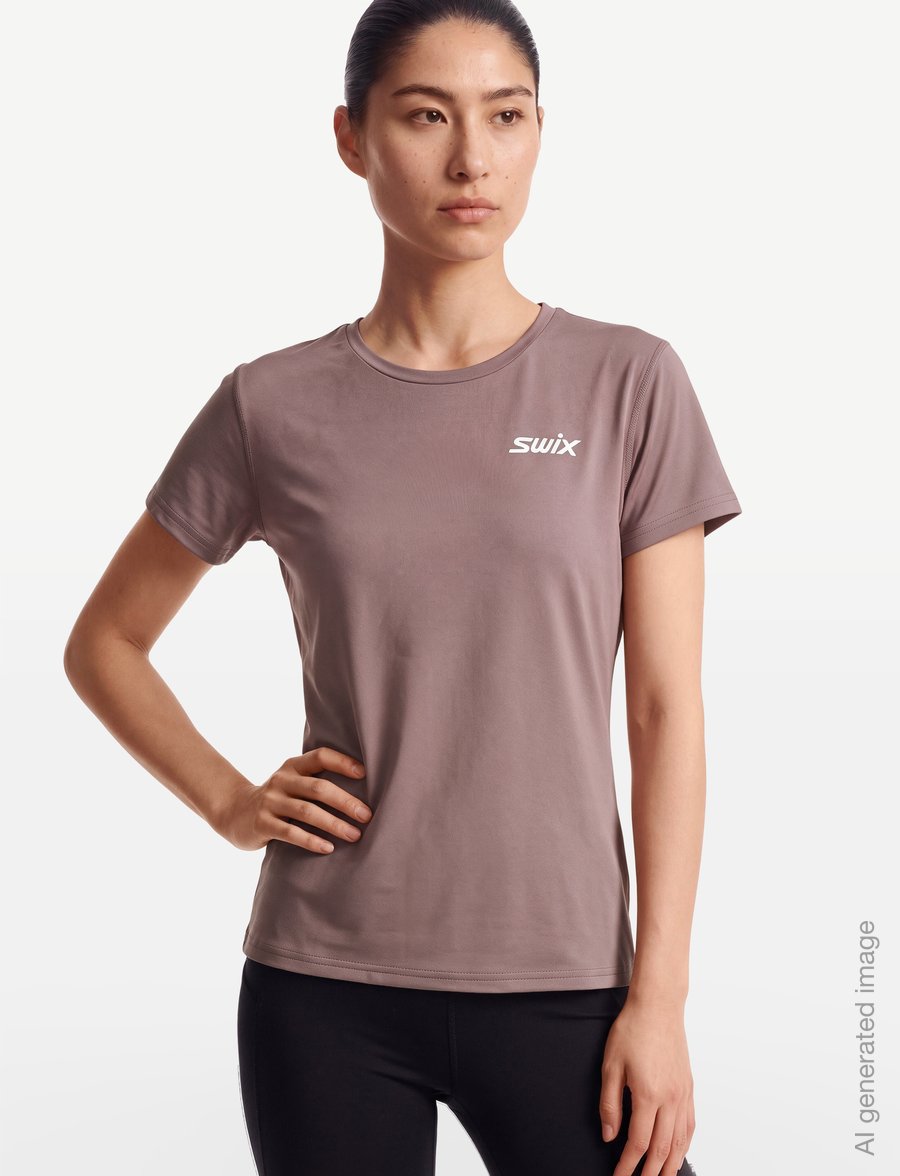 Swix - Pace NTS Short Sleeve Baselayer Top W - t-shirts - 80953-light plum - 3