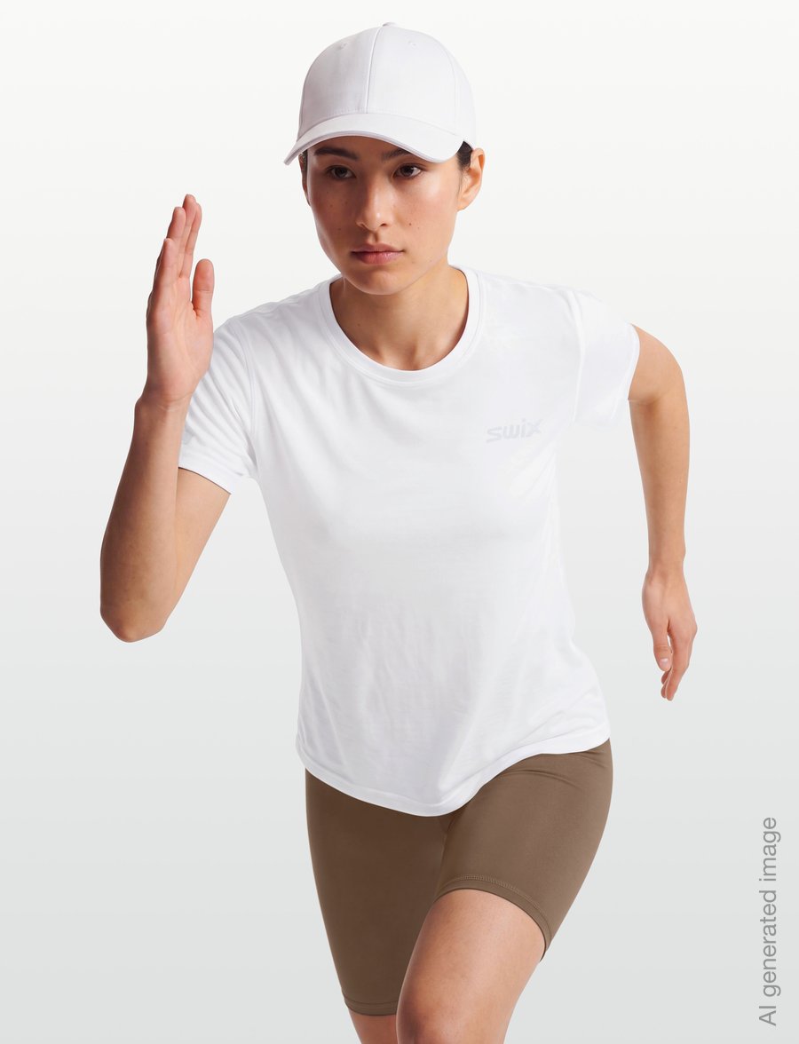 Swix - Pace Short Sleeve W - t-shirts - 00000-bright white - 3
