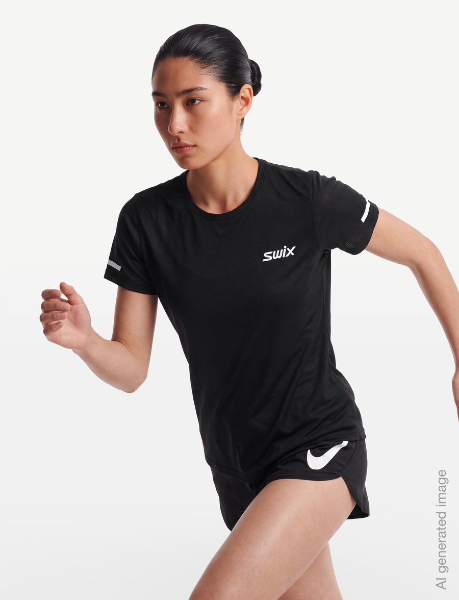Swix - Pace Short Sleeve W - t-shirts - 10000-black - 3