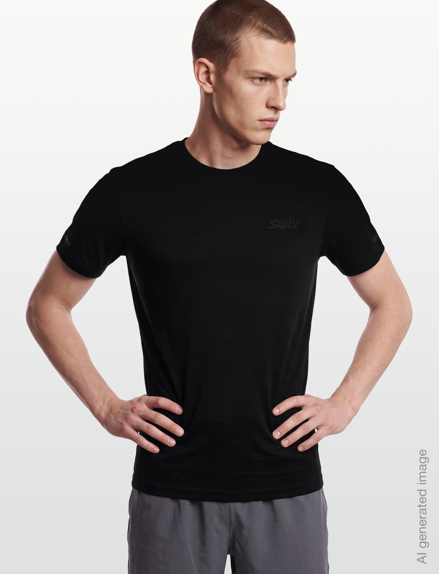Swix - Pace Short Sleeve M - marškinėliai - 10000-black - 3
