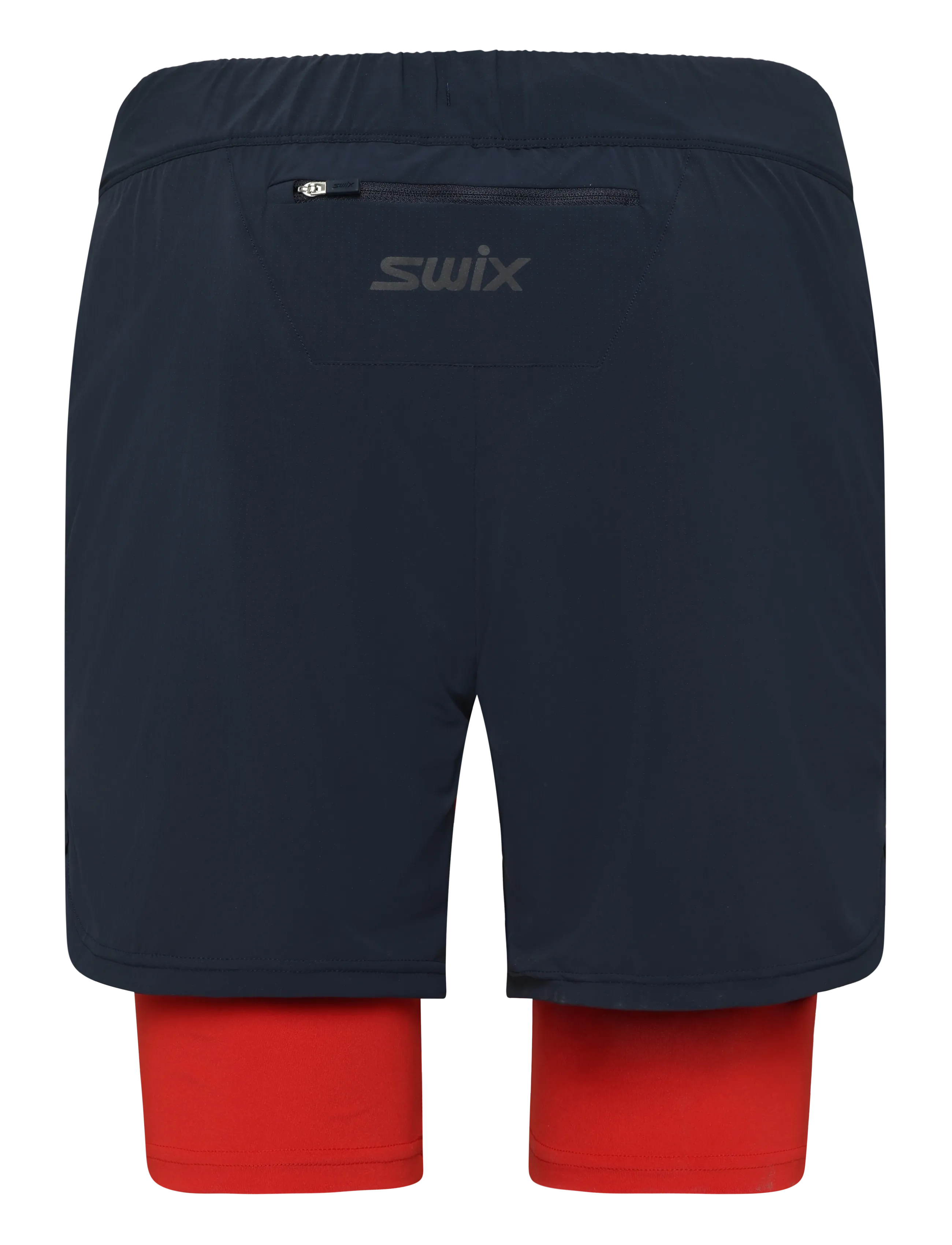 Swix - Pace Hybrid Shorts M - running shorts - 75115-dark navy / lava - 1
