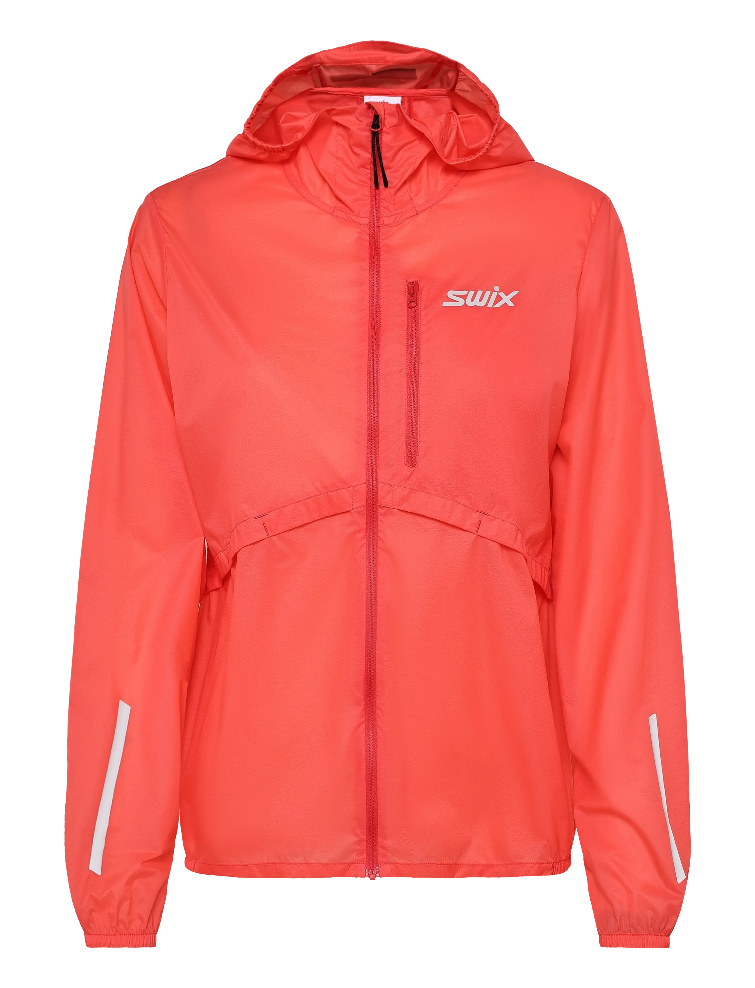 Swix Pace Wind Light Hooded Jacket W - Sportsjakker - 91002-CAYENNE / coral