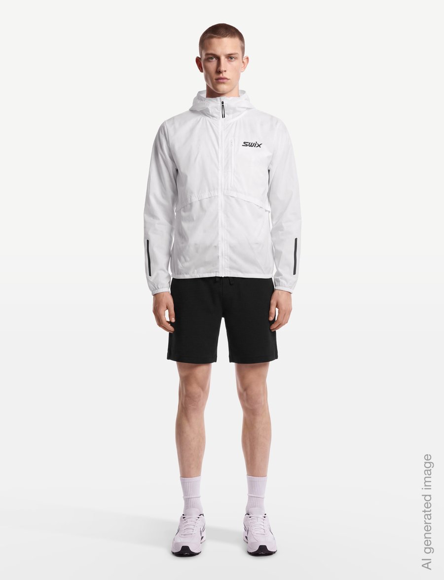 Swix - Pace Wind Light Hooded Jacket M - friluftsjakker - 00000-bright white - 0