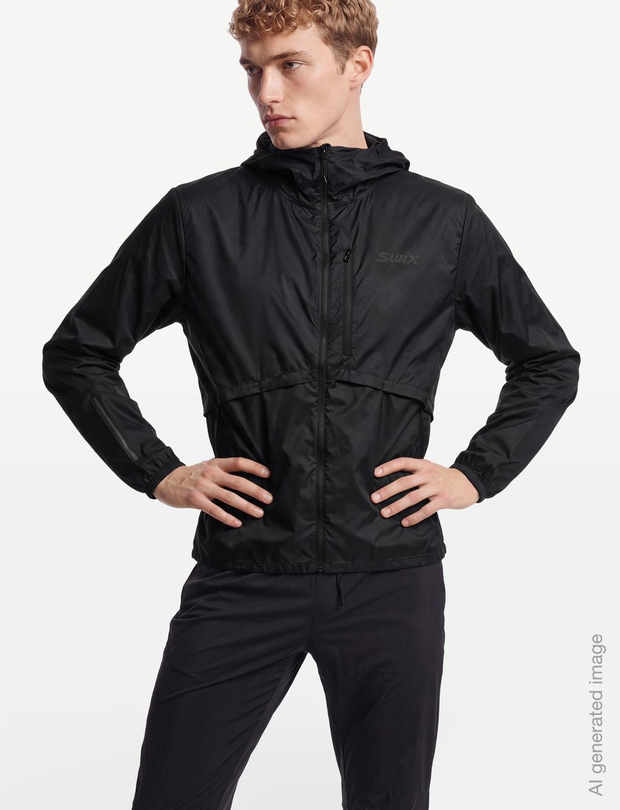 Swix - Pace Wind Light Hooded Jacket M - outdoor jacken - 10000-black - 3