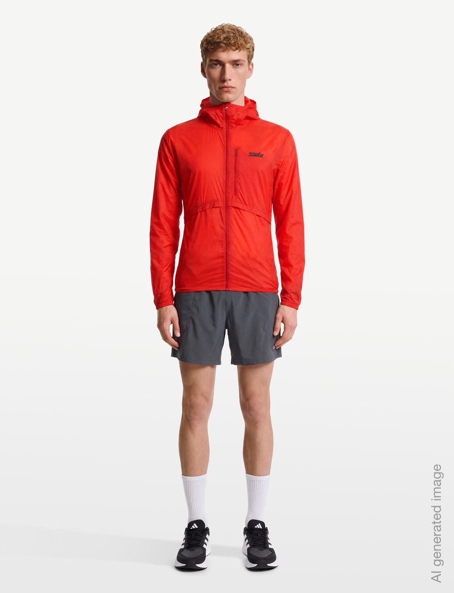 Swix - Pace Wind Light Hooded Jacket M - välijoped - 99903-lava - 0