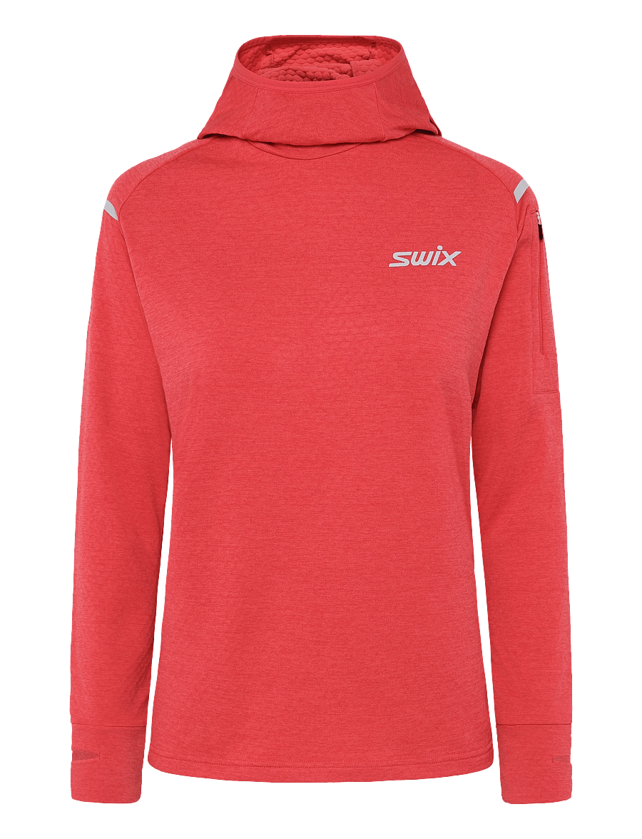 Swix - Pace Midlayer Hooded W - hættetrøjer - 91002-cayenne - 0