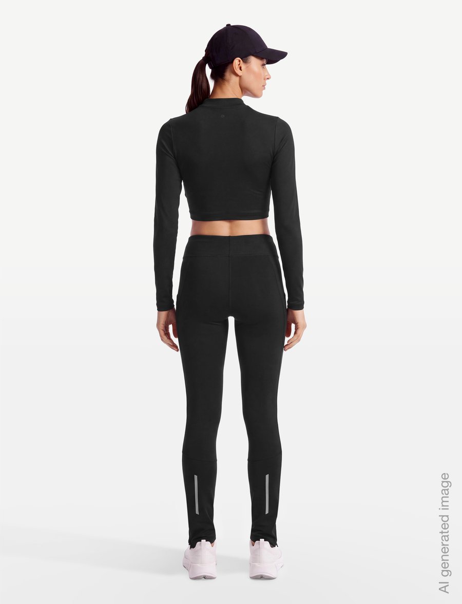 Swix - Pace High Waist Warmer Tights W - jooksuretuusid - 10000-black - 4