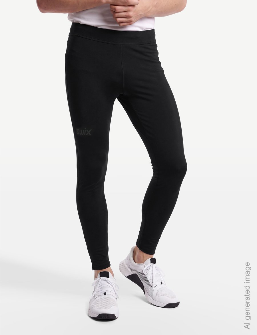 Swix - Pace Warmer Tights M - collants de course - 10000-black - 3