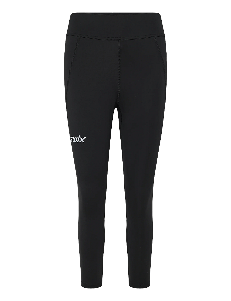 Swix - Pace High Waist Cropped Tights W - lauftights - 10000-black - 0