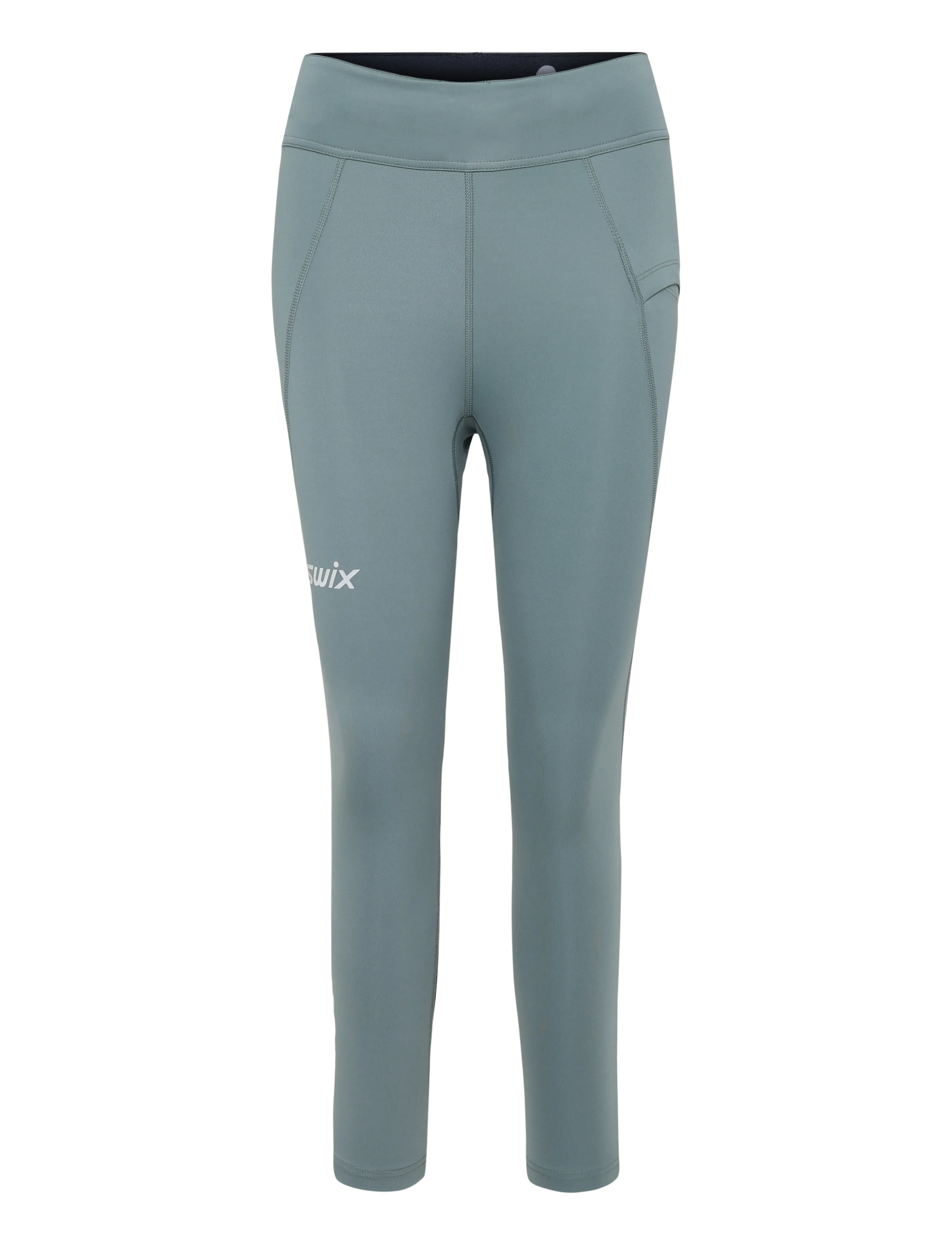 Swix Pace High Waist Cropped Tights W - Tights - 71602-DARK FOG / grey