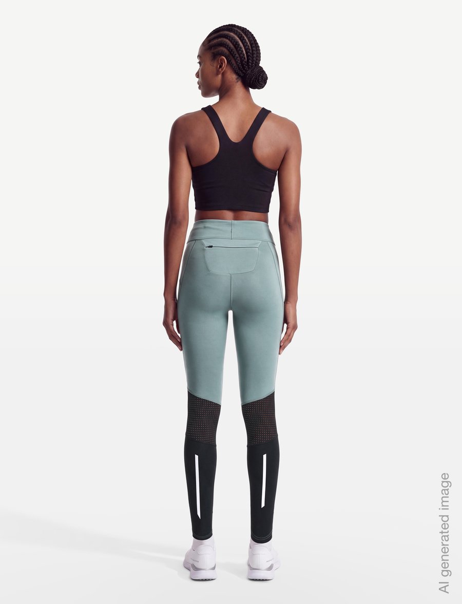 Swix - Pace High Waist Cropped Tights W - 7/8 pikkus - 71602-dark fog - 4