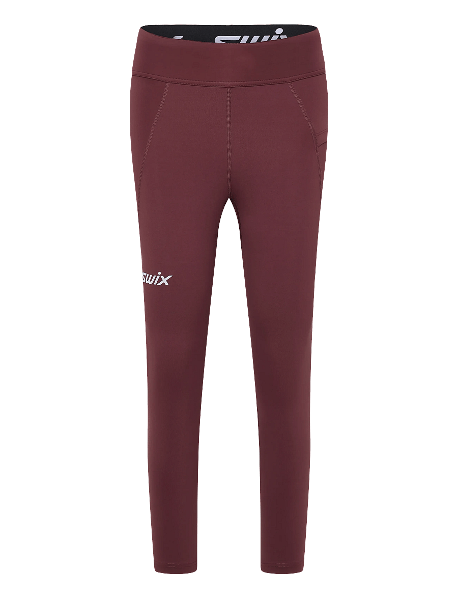 Swix - Pace High Waist Cropped Tights W - lauftights - 80954-plum - 0