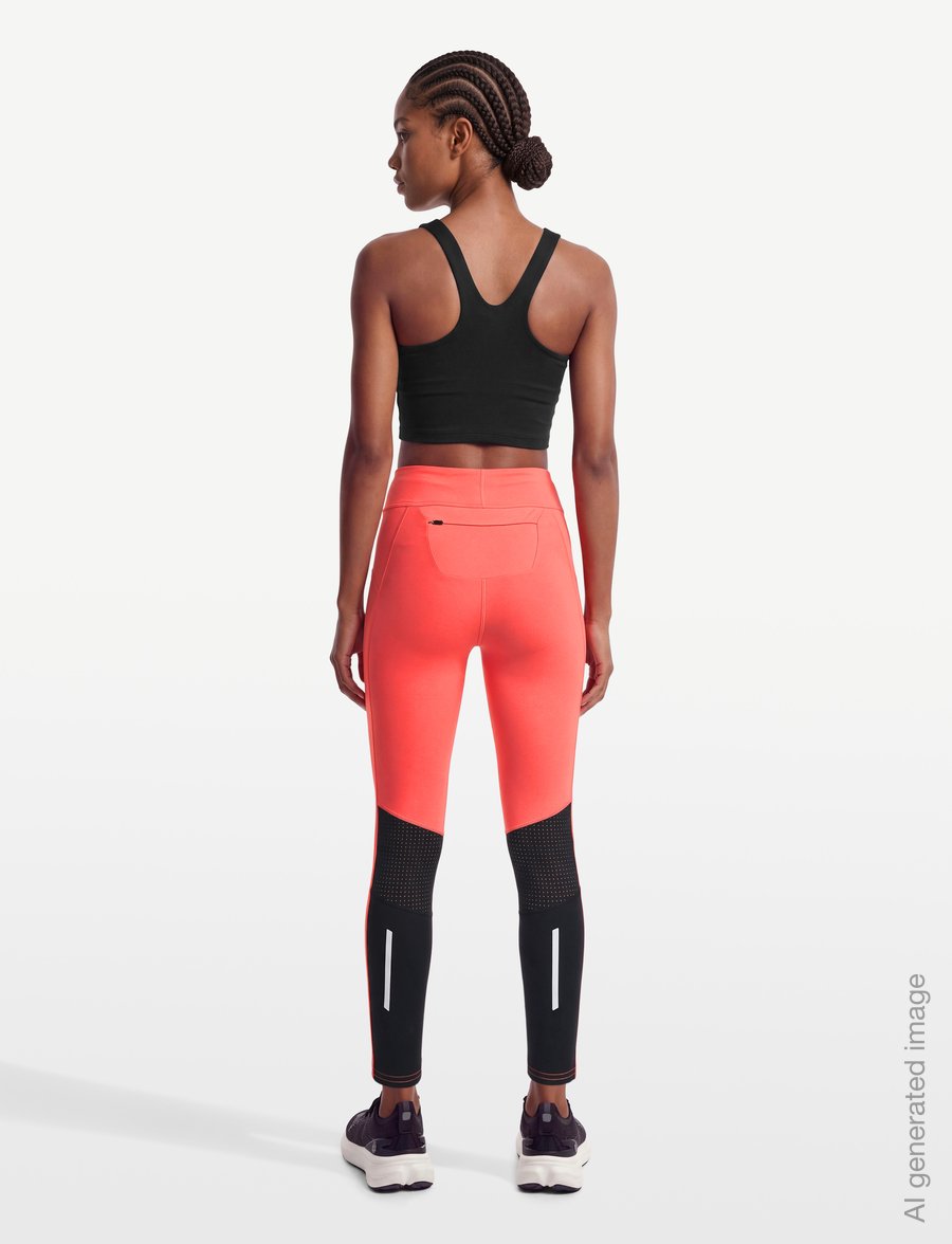 Swix - Pace High Waist Cropped Tights W - 7/8 pikkus - 91002-cayenne - 4