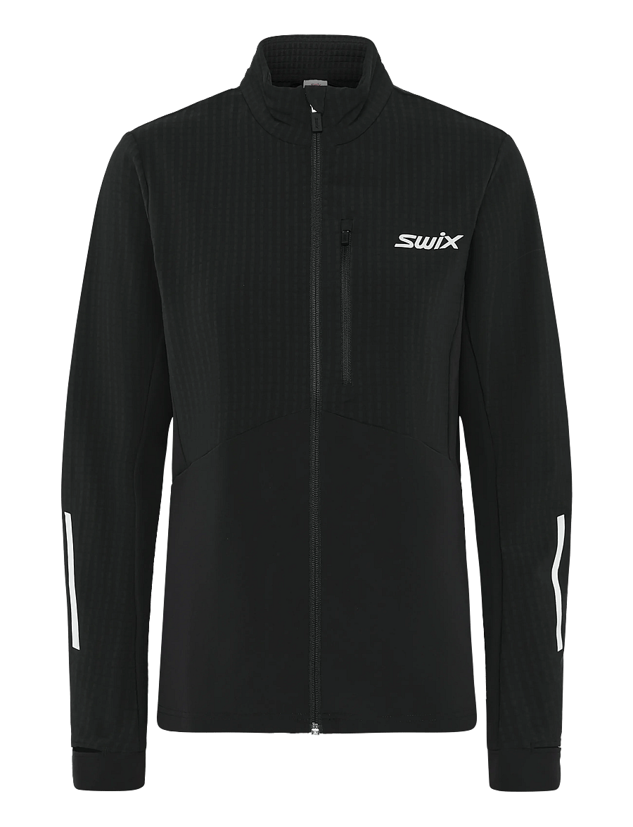 Swix - Pace Hybrid Full Zip Midlayer W - trainingsjacken - 10000-black - 0