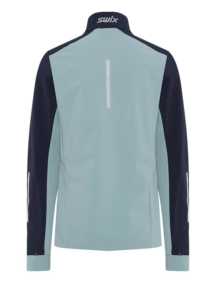 Swix - Pace Hybrid Full Zip Midlayer W - 75114-dark navy/fog - 1