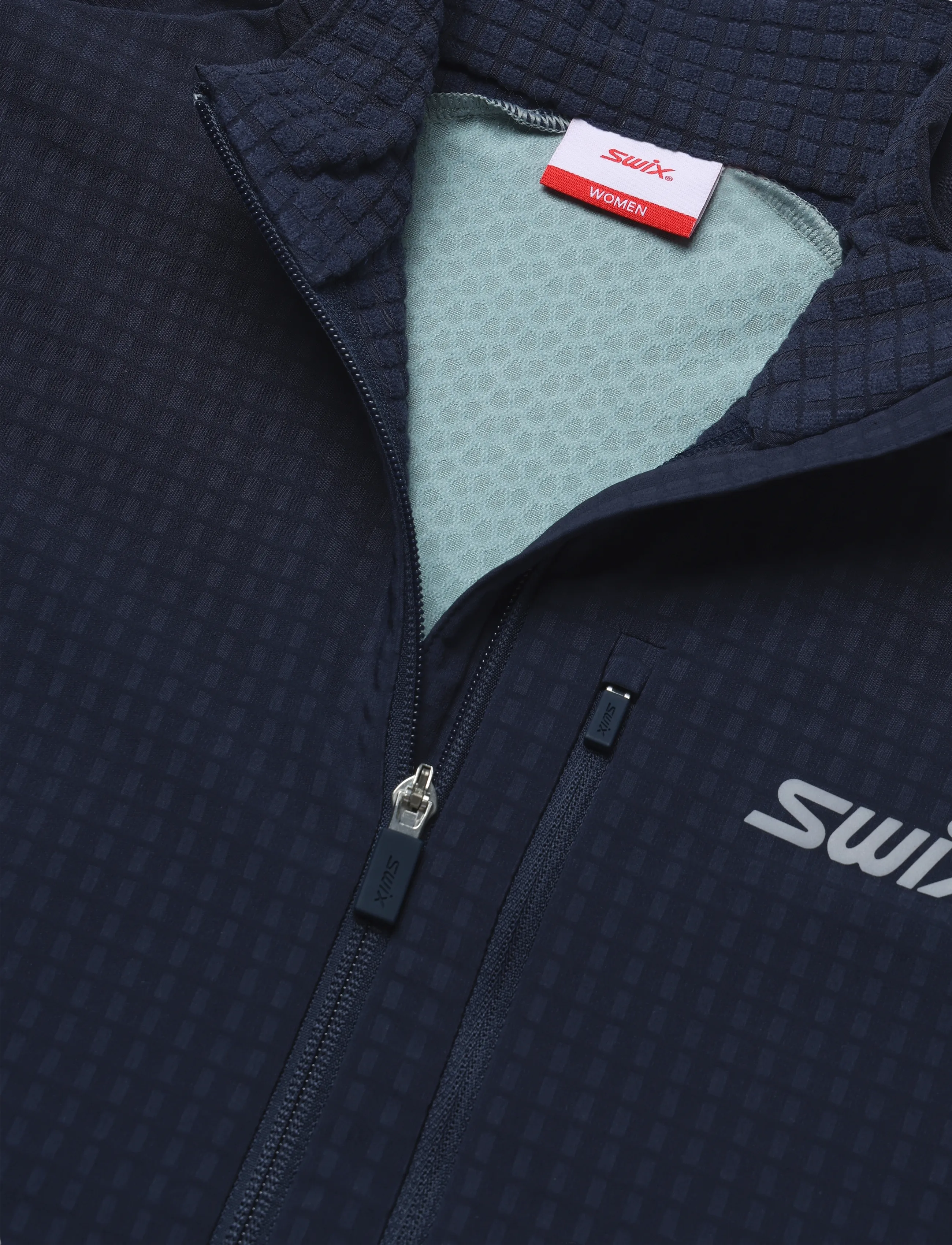 Swix - Pace Hybrid Full Zip Midlayer W - 75114-dark navy/fog - 2