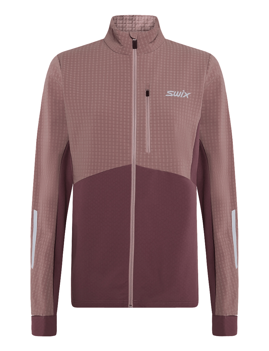 Swix - Pace Hybrid Full Zip Midlayer W - trainingsjacken - 80955-light plum/plum - 0