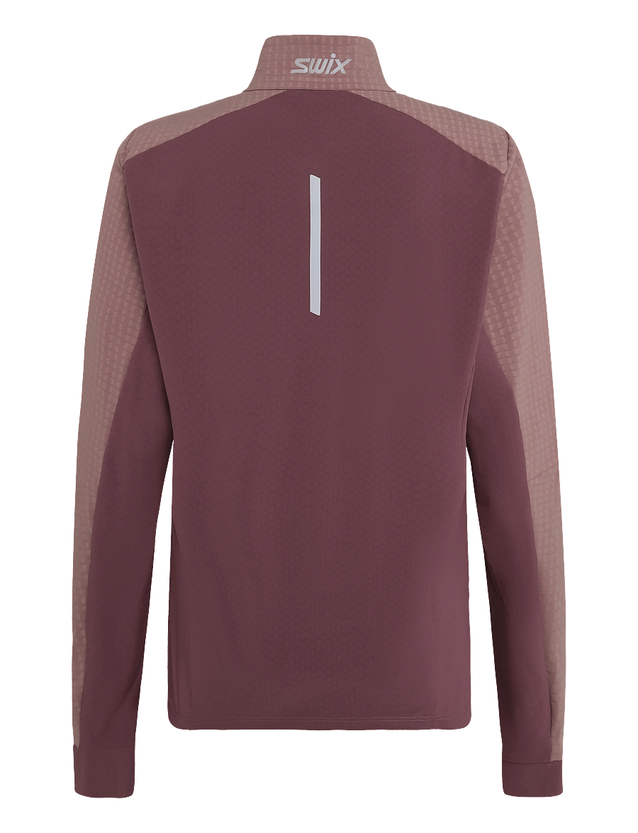 Swix - Pace Hybrid Full Zip Midlayer W - trainingsjacken - 80955-light plum/plum - 1