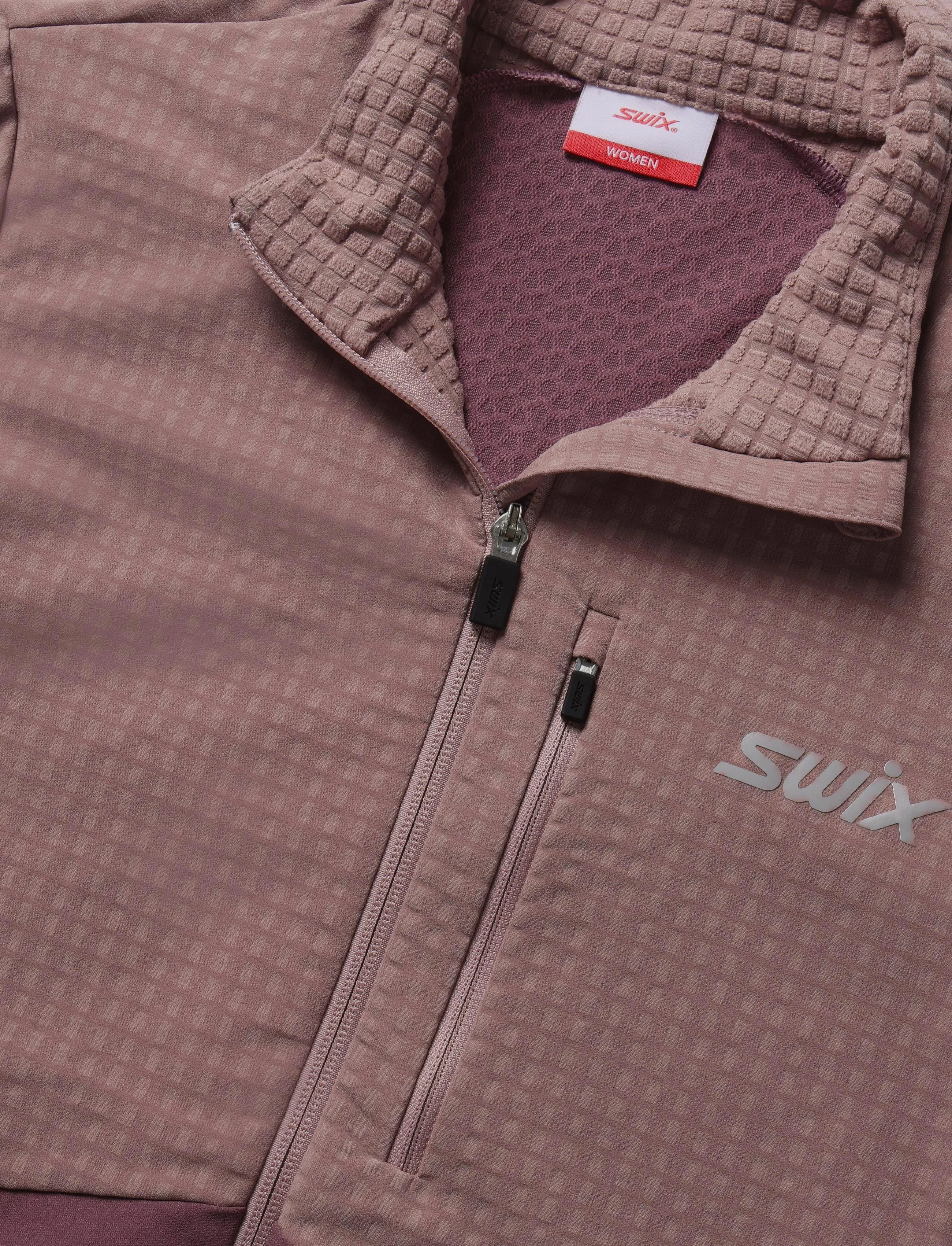 Swix - Pace Hybrid Full Zip Midlayer W - 80955-light plum/plum - 2