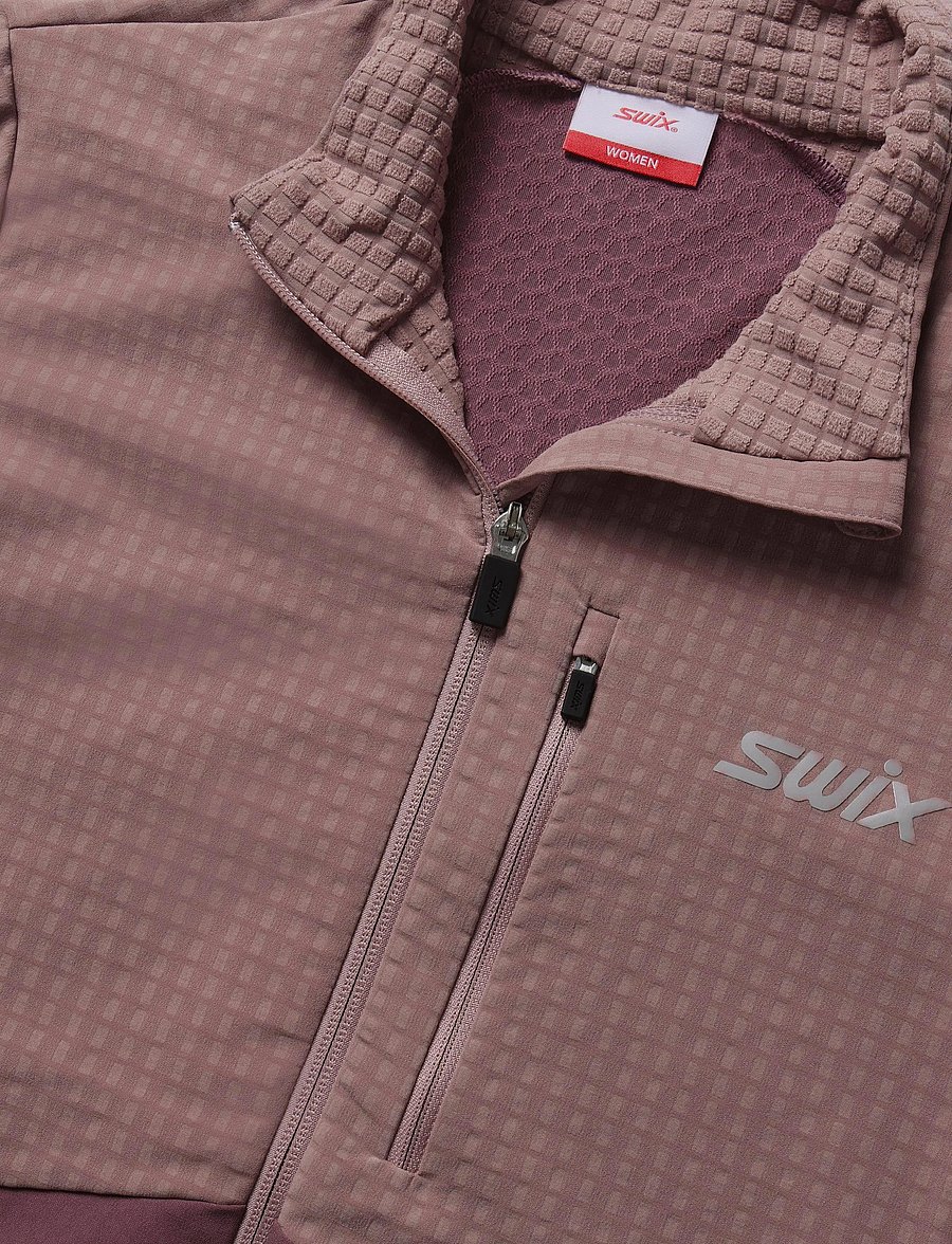 Swix - Pace Hybrid Full Zip Midlayer W - trainingsjacken - 80955-light plum/plum - 2
