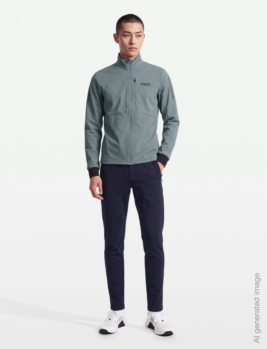 Swix - Pace Wind Jacket M - kurtki outdoorowe - 71602-dark fog - 0