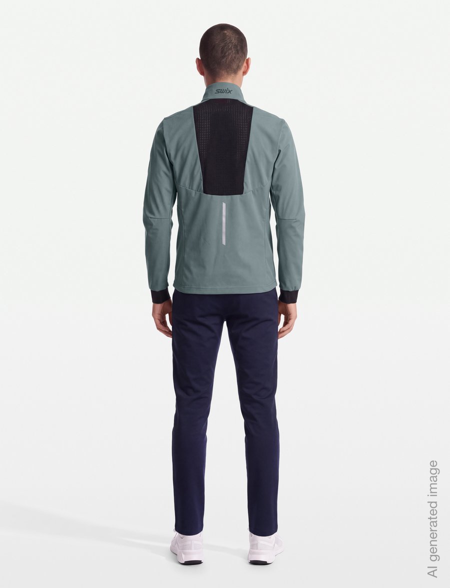 Swix - Pace Wind Jacket M - kurtki outdoorowe - 71602-dark fog - 4