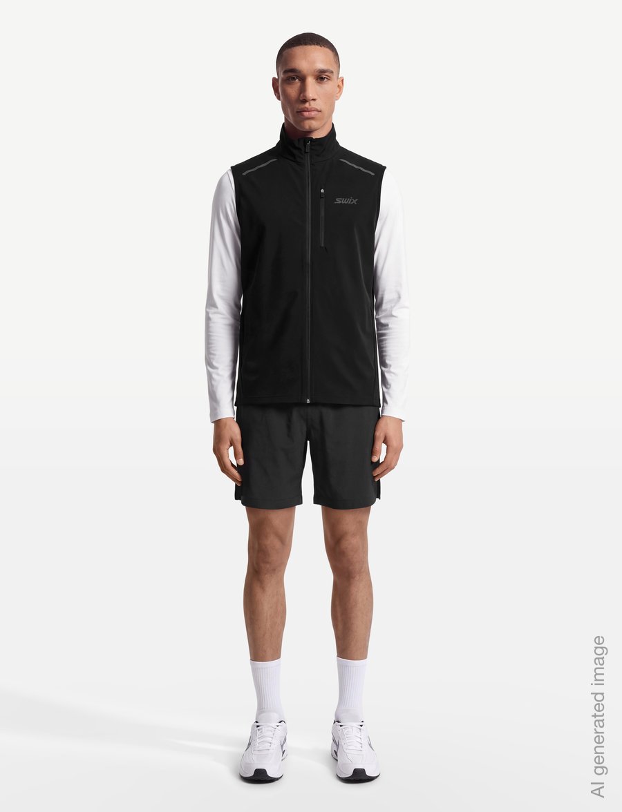 Swix - Pace Wind Vest M - clothing - 10000-black - 0