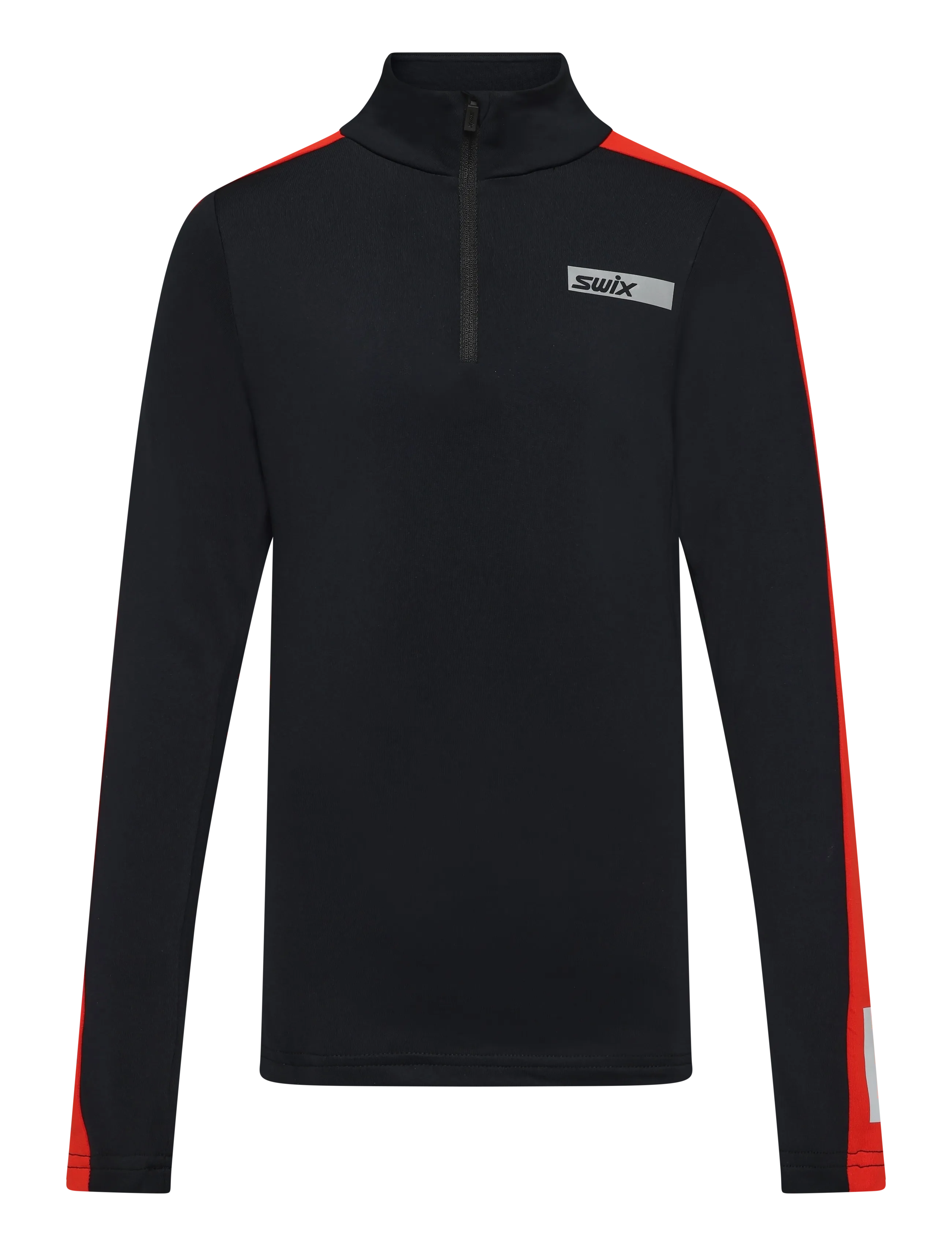 Swix Roadline Nts Half Zip Baselayer Top Jr, 140, Base Layers, Schwarz - Layer Oberteile, Kinder