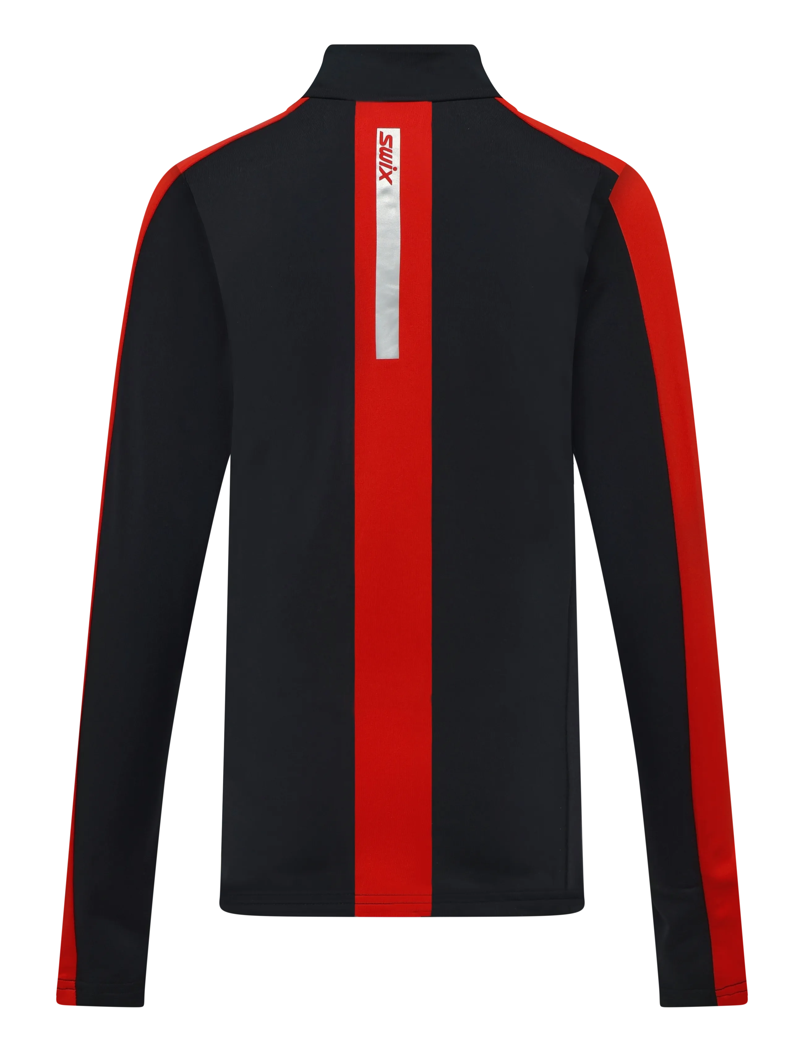 Swix - Roadline NTS Half Zip Baselayer Top Jr - 10070-black/fiery red - 1