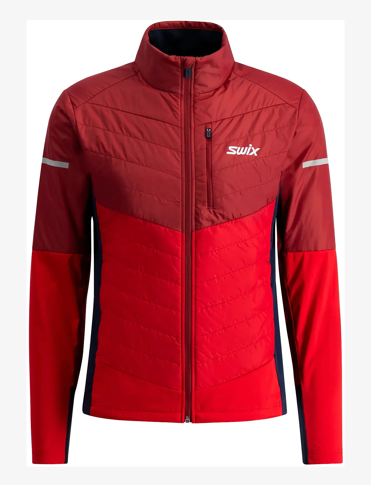 Swix - Nordic Warm Hybrid Jacket M - skidjackor - 94306-rhubarb red/swix red - 1
