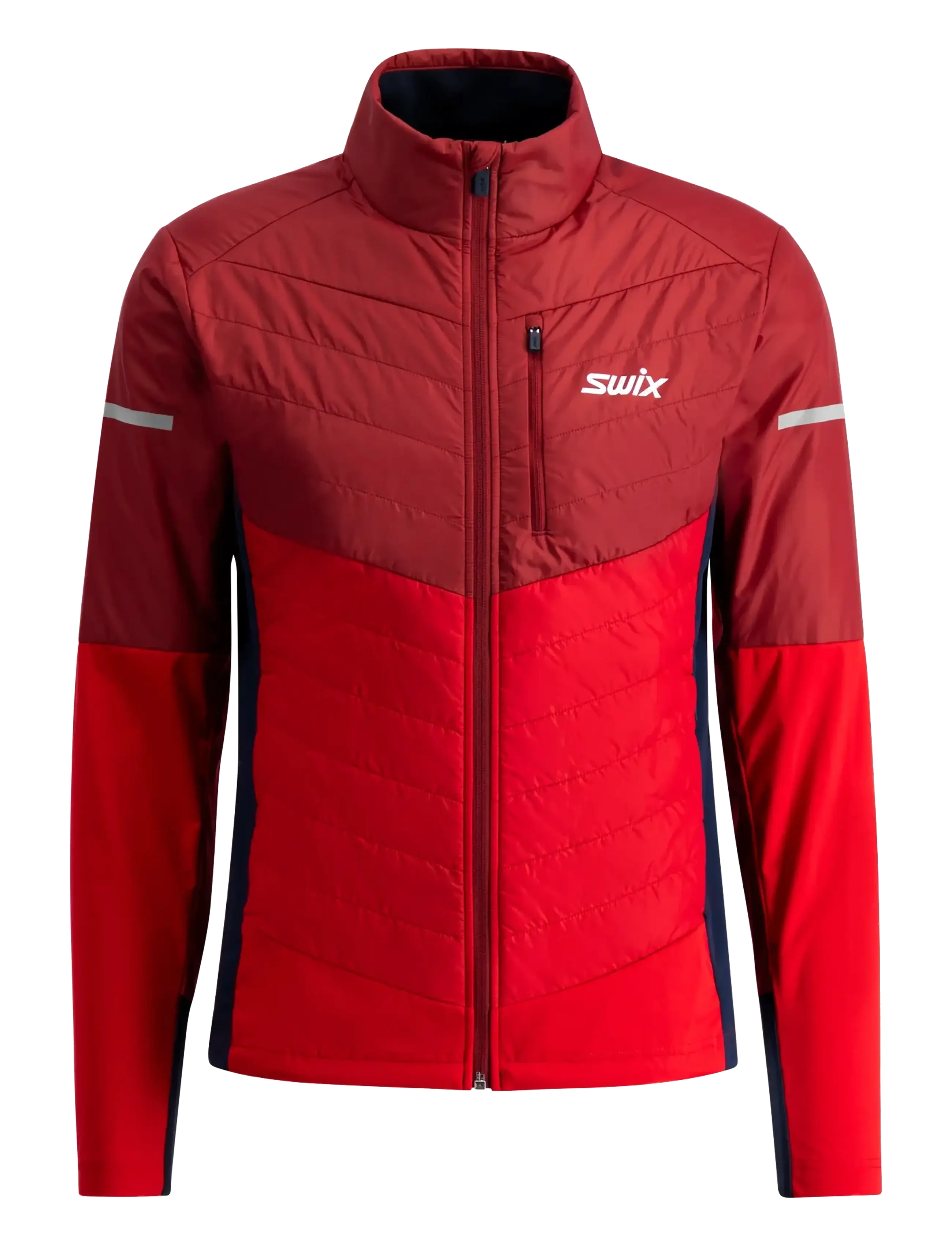 Nordic Warm Hybrid Jacket M - 94306-RHUBARB RED/SWIX RED