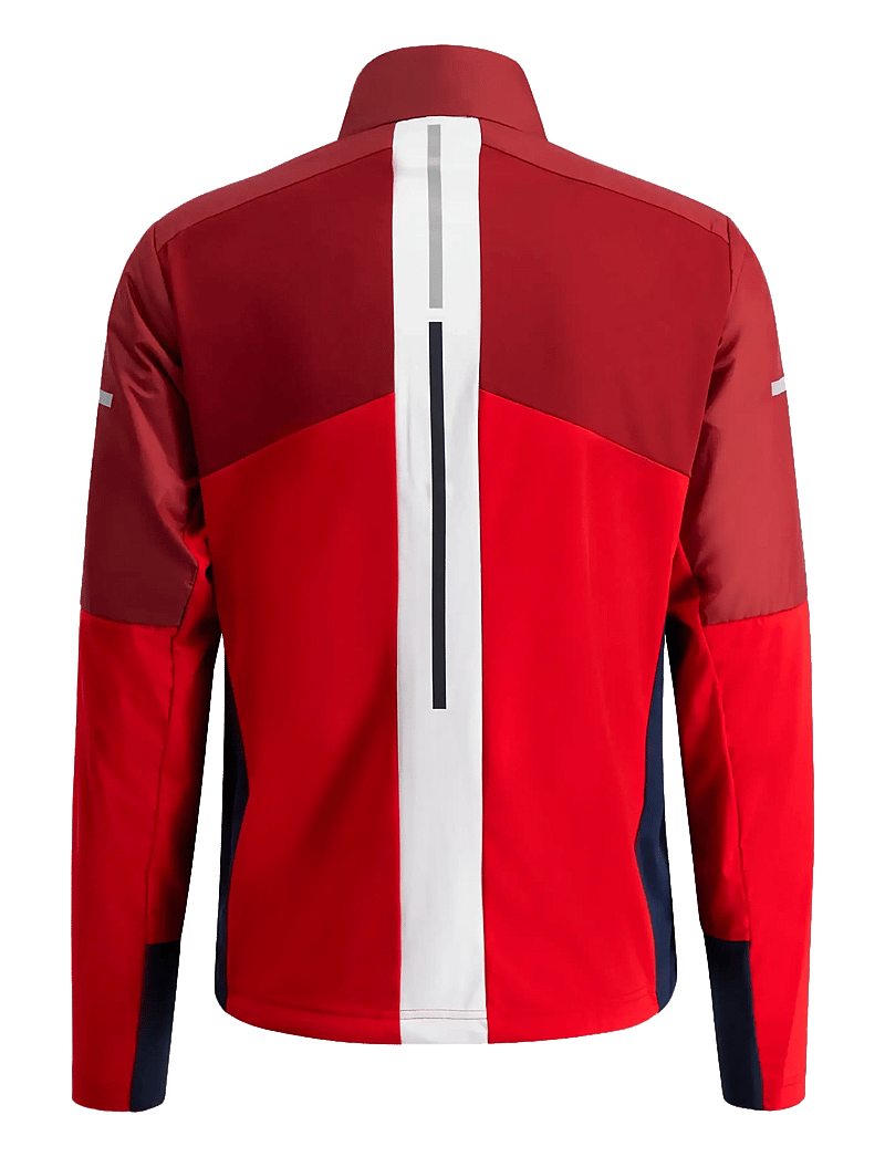 Swix - Nordic Warm Hybrid Jacket M - skidjackor - 94306-rhubarb red/swix red - 2