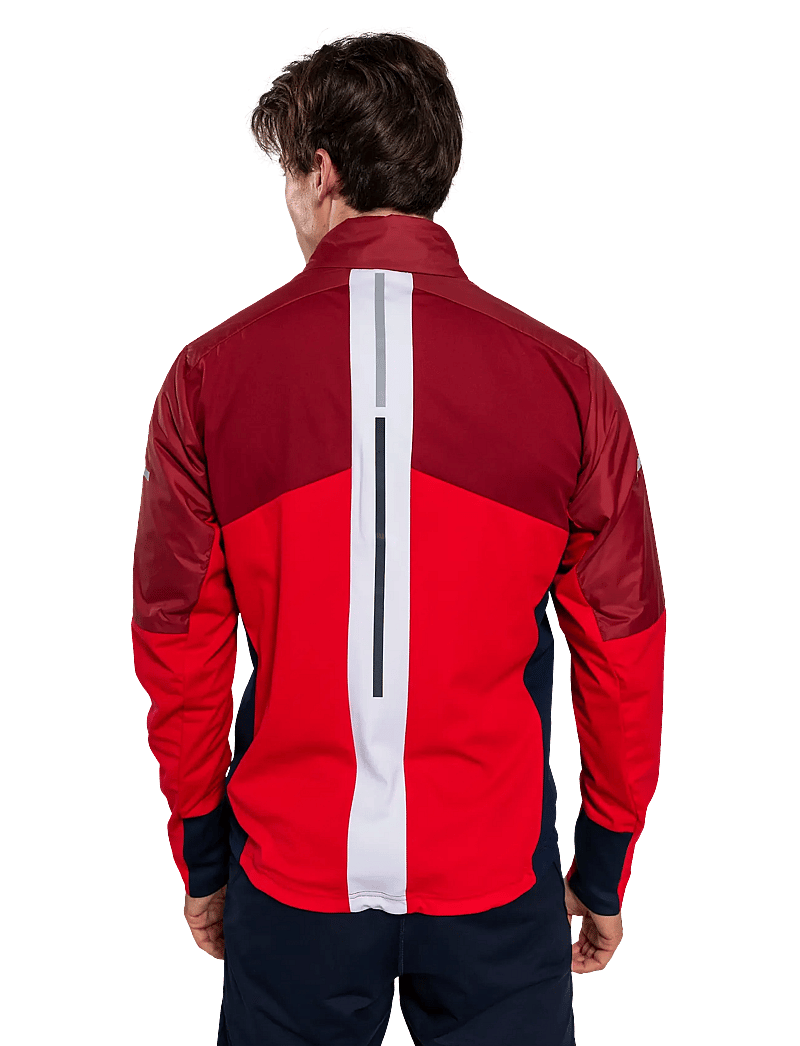 Swix - Nordic Warm Hybrid Jacket M - skidjackor - 94306-rhubarb red/swix red - 3
