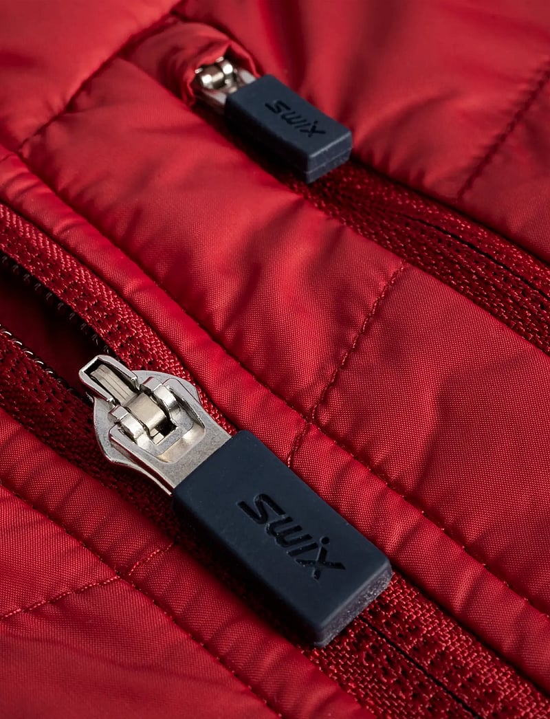 Swix - Nordic Warm Hybrid Jacket M - skidjackor - 94306-rhubarb red/swix red - 4