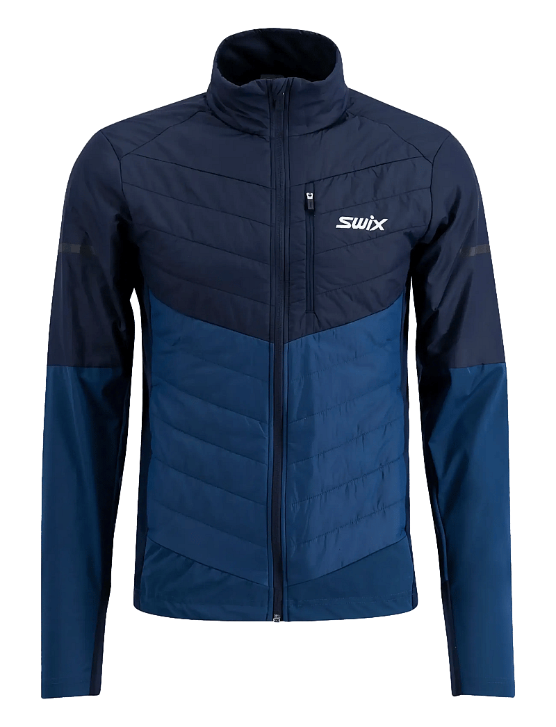 Swix - Nordic Warm Hybrid Jacket M - skijacken - 75404-lake blue/dark navy - 1