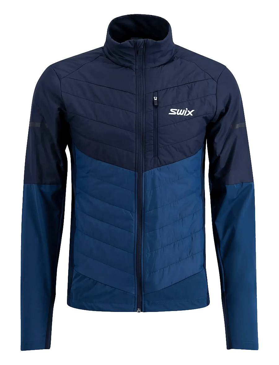Swix - Nordic Warm Hybrid Jacket M - skijakker - 75404-lake blue/dark navy - 1