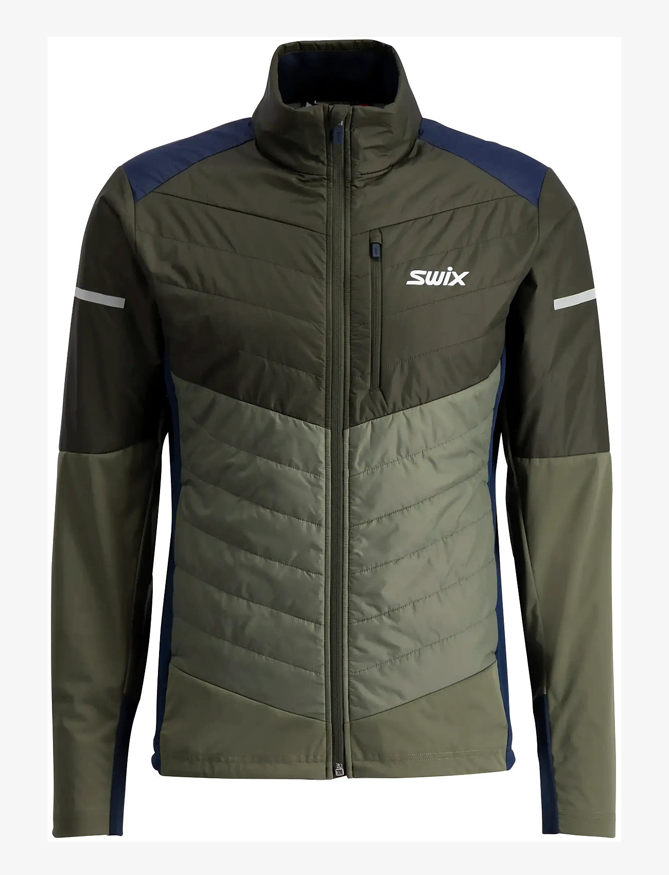 Swix - Nordic Warm Hybrid Jacket M - skidjackor - 48101-olive/dark olive - 1