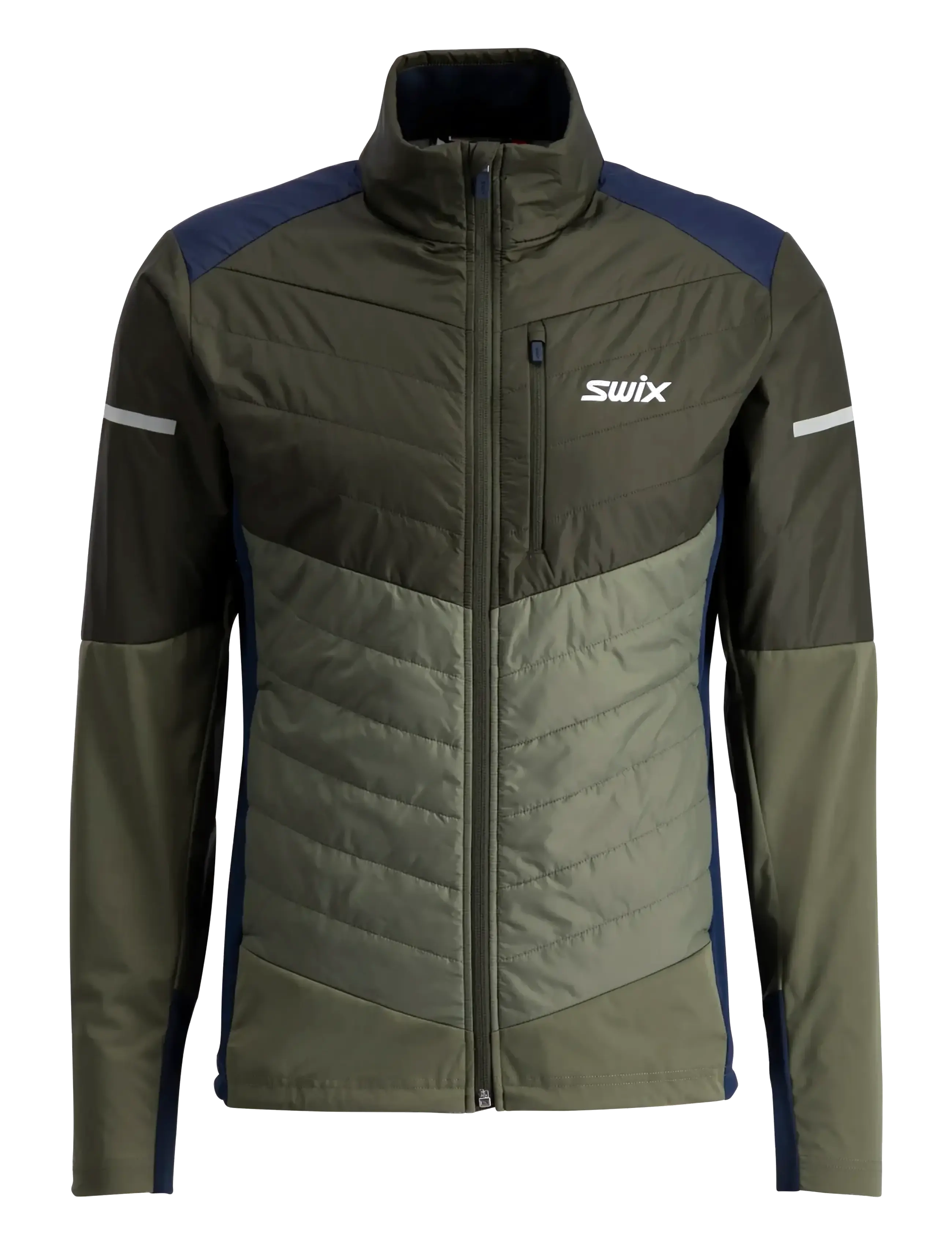 Swix Nordic Warm Hybrid Jacket M - Wintersport - 48101-OLIVE/DARK OLIVE / khaki/green