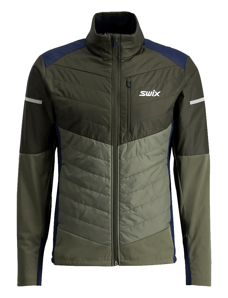 Swix - Nordic Warm Hybrid Jacket M - skidjackor - 48101-olive/dark olive - 1