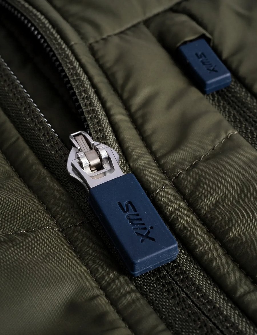 Swix - Nordic Warm Hybrid Jacket M - skijakker - 48101-olive/dark olive - 5