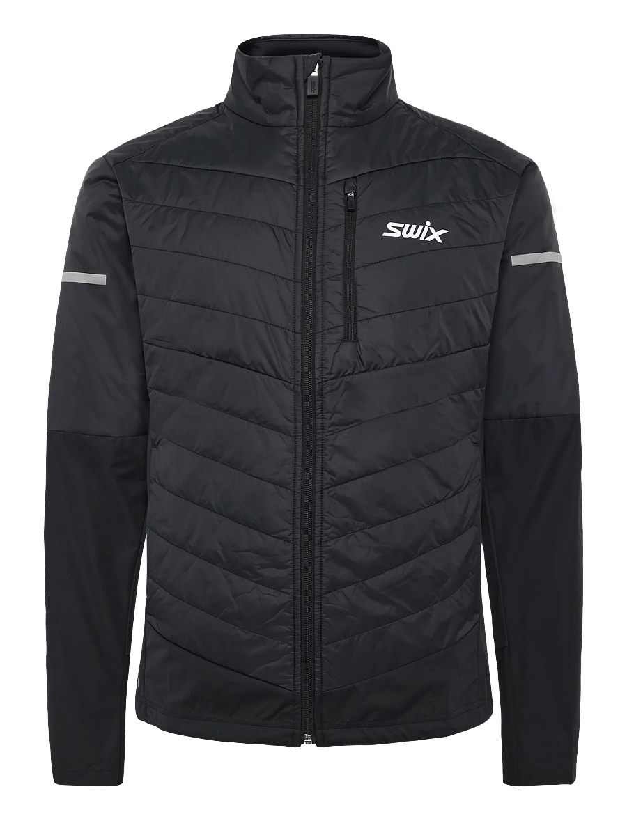 Swix - Nordic Warm Hybrid Jacket M - skidjackor - 10120-jet black - 0