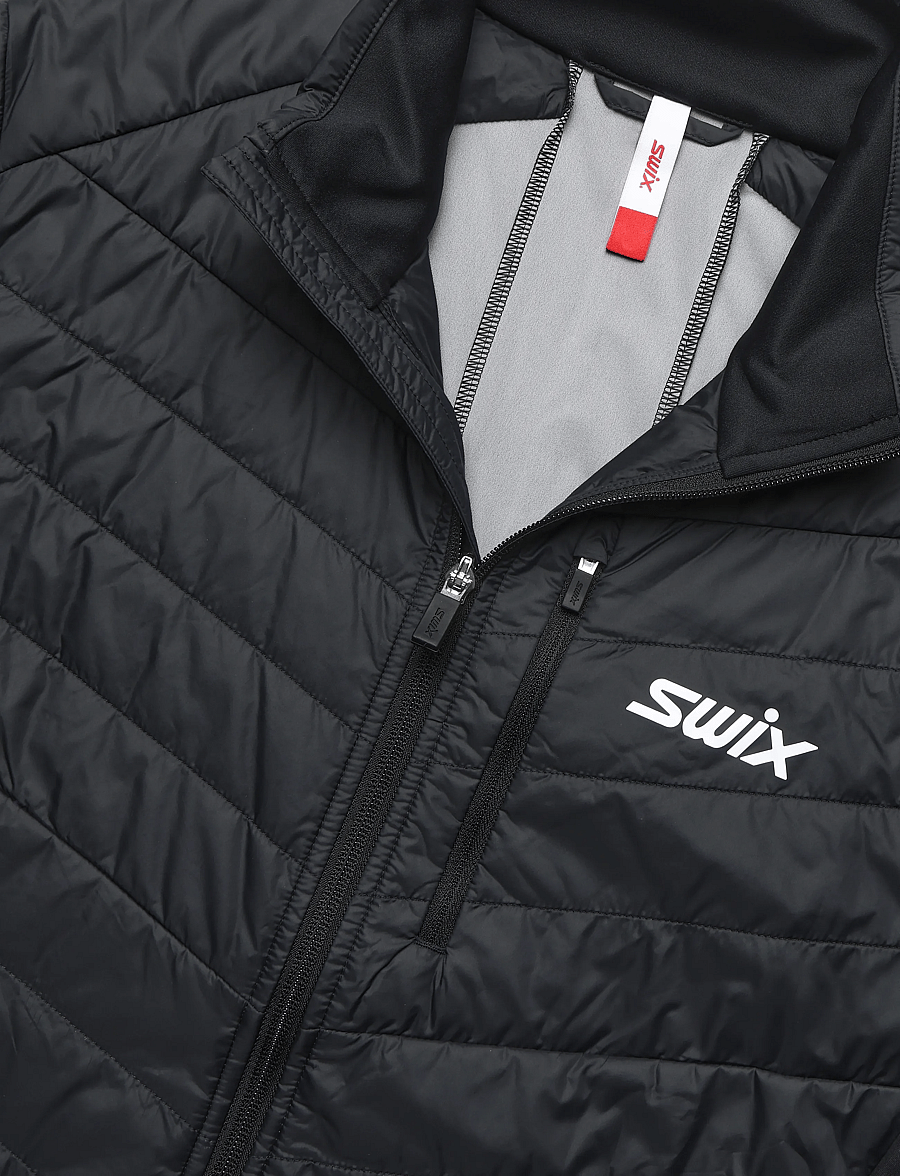 Swix - Nordic Warm Hybrid Jacket M - skidjackor - 10120-jet black - 2