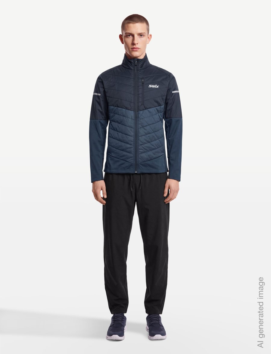 Swix - Nordic Warm Hybrid Jacket M - 75400-lake blue - 0