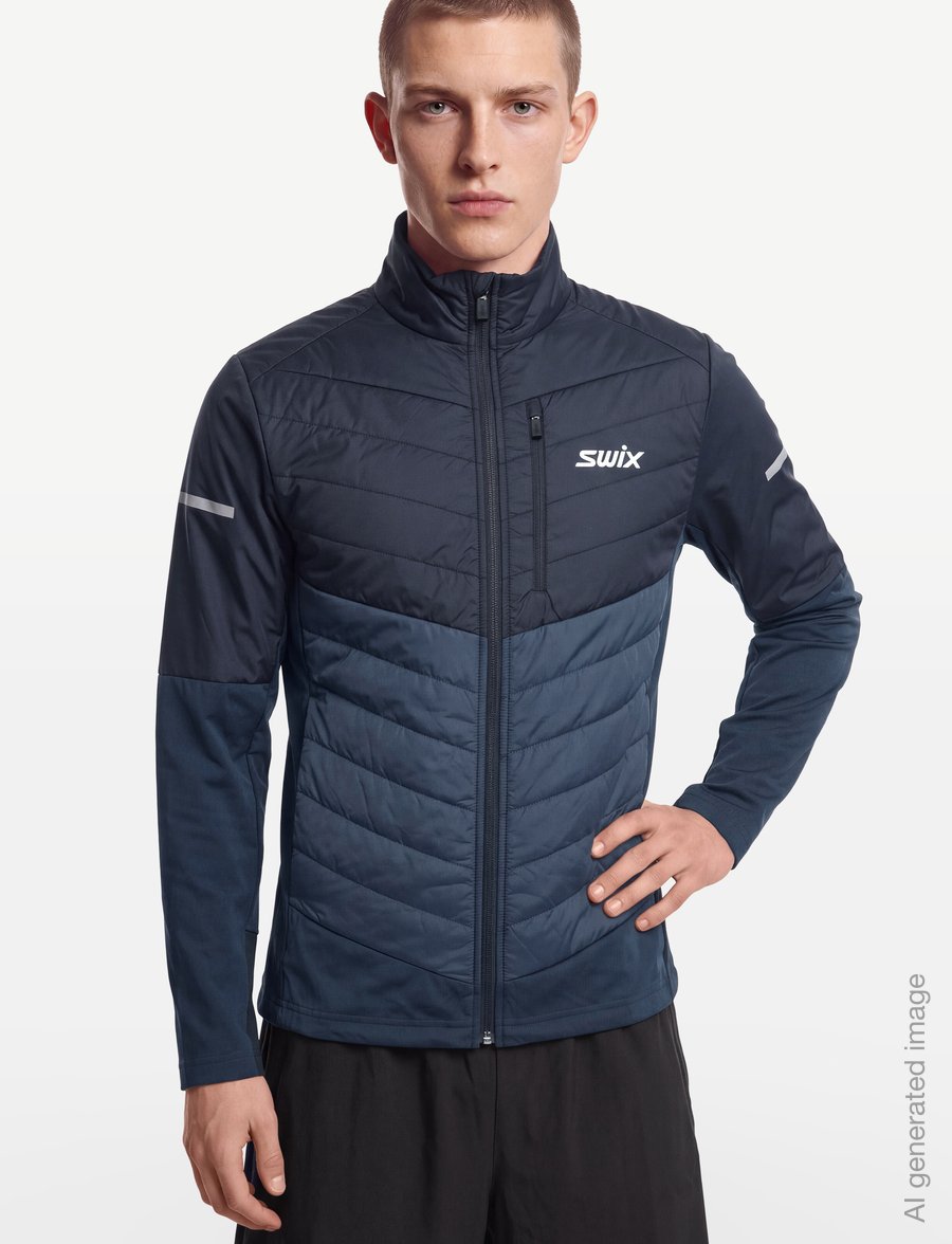 Swix - Nordic Warm Hybrid Jacket M - 75400-lake blue - 3