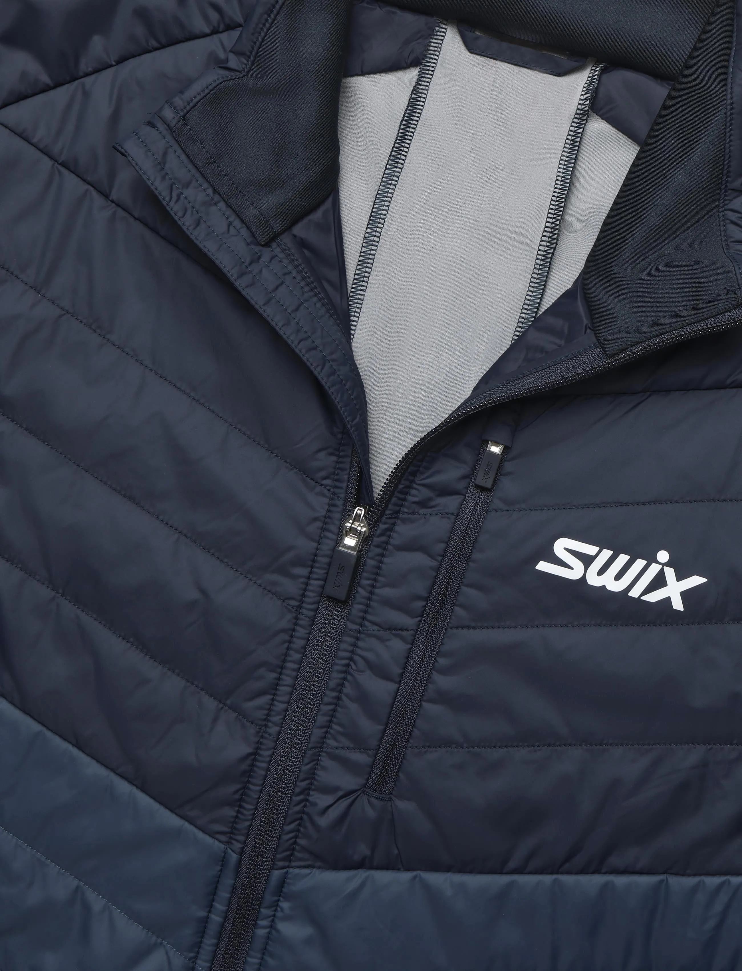 Swix - Nordic Warm Hybrid Jacket M - skijakker - 75400-lake blue - 2