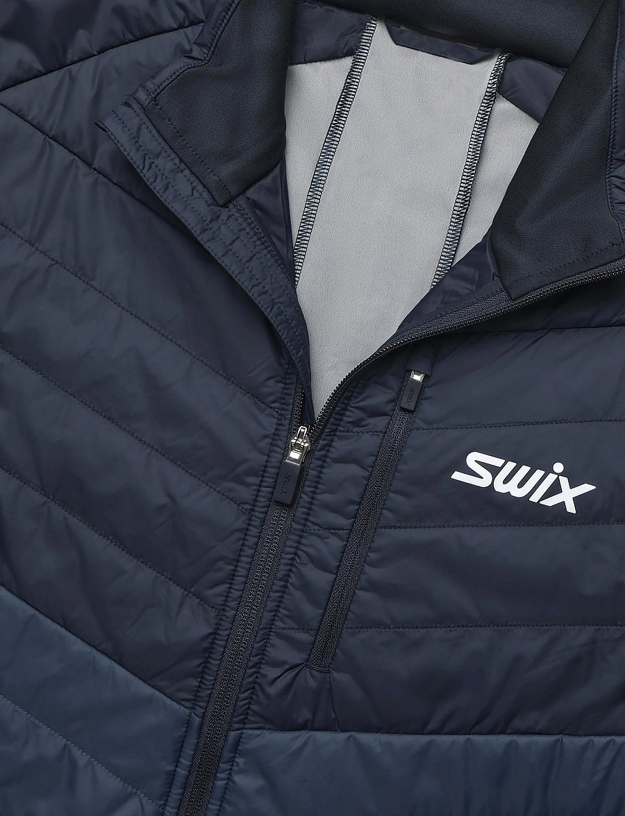 Swix - Nordic Warm Hybrid Jacket M - skijacken - 75400-lake blue - 2