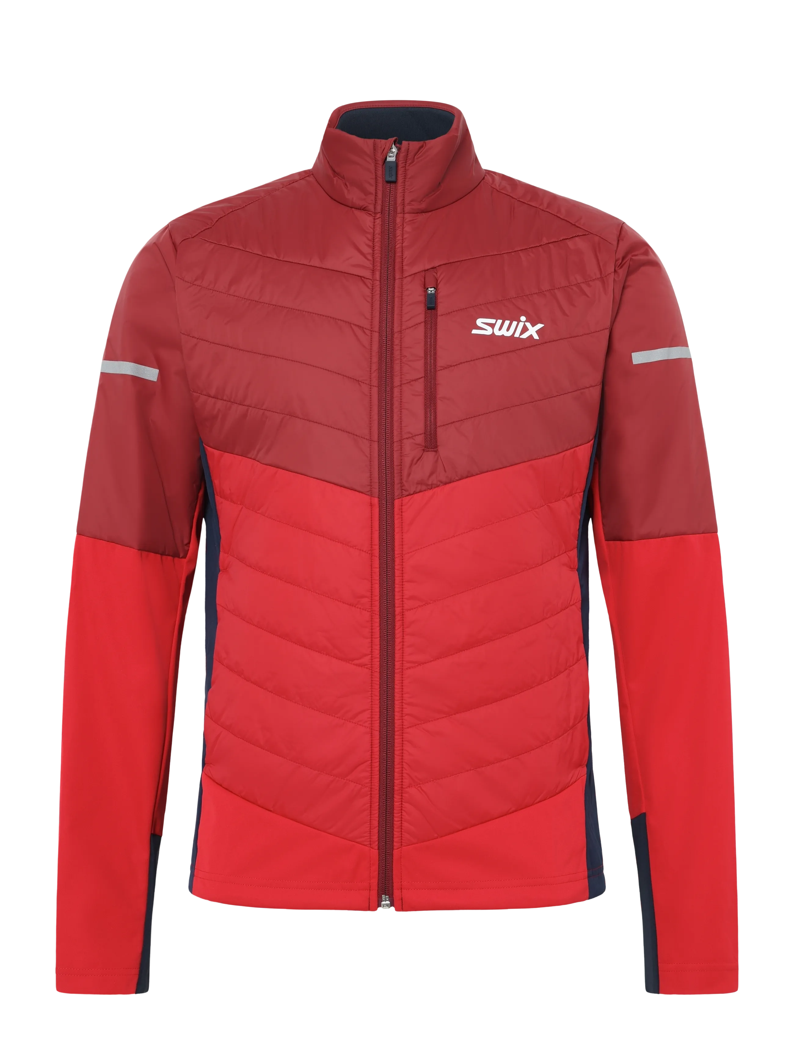 Swix Nordic Warm Hybrid Jacket M, Mænd, Varm Hybridjakke, Rød, Str: XL