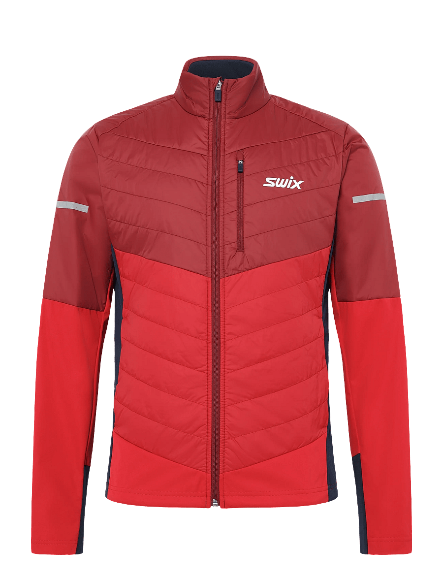 Swix - Nordic Warm Hybrid Jacket M - 94305-rhubarb red - 0