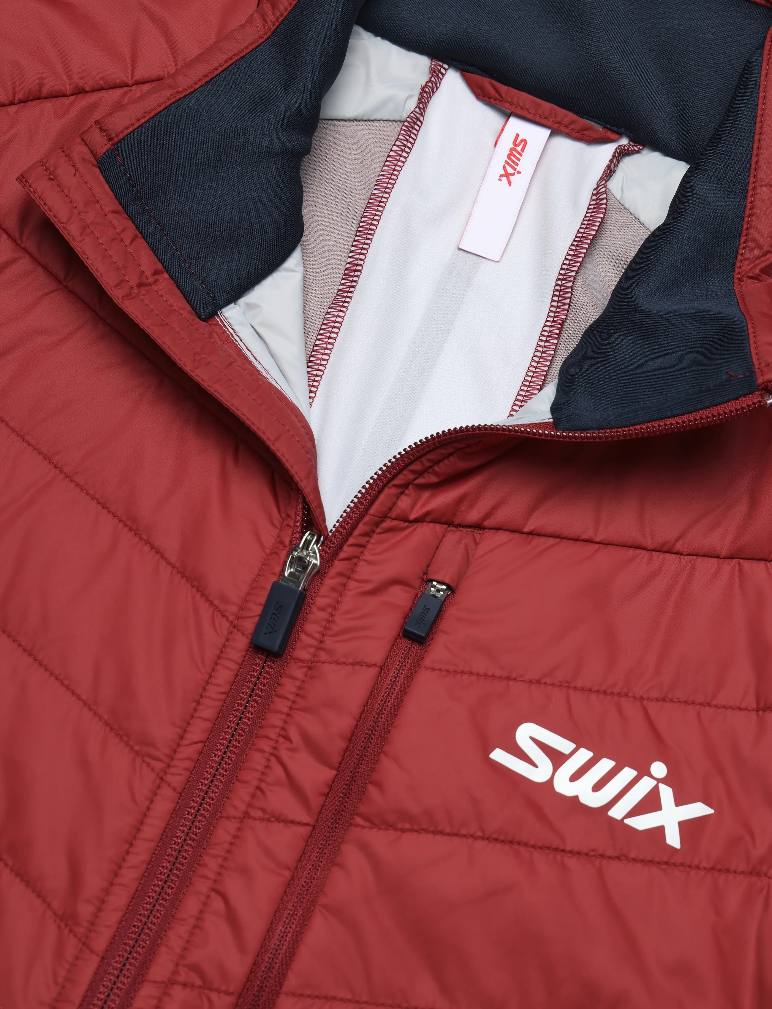 Swix - Nordic Warm Hybrid Jacket M - 94305-rhubarb red - 2